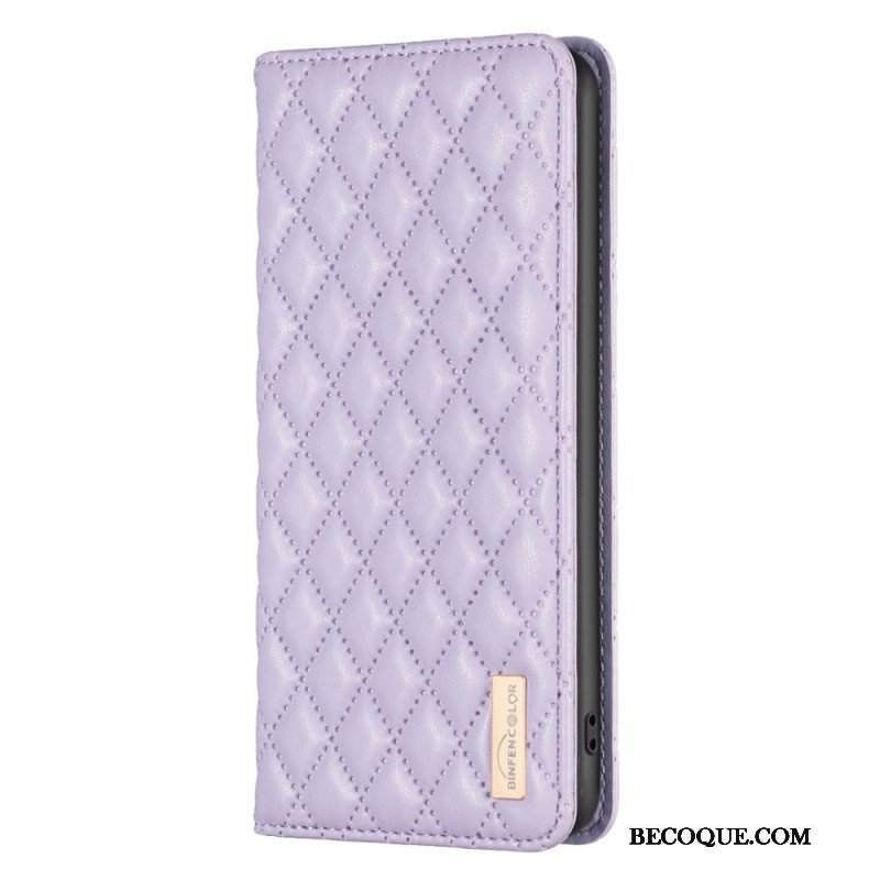 Etui Na Telefon do Samsung Galaxy S23 5G Etui Folio Pikowany Binfen Kolor