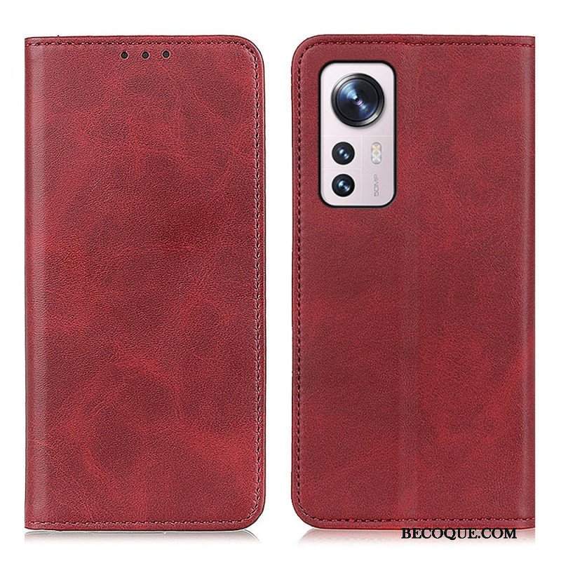 Etui Na Telefon do Xiaomi 12 / 12X Etui Folio Elegancka Dwoina Skórzana