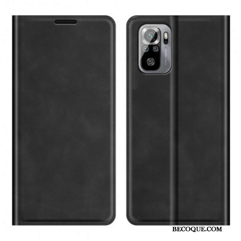 Etui Na Telefon do Xiaomi Redmi Note 10 / 10S Etui Folio Dotyk Skóry