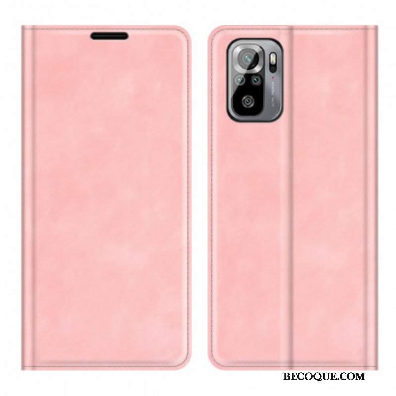 Etui Na Telefon do Xiaomi Redmi Note 10 / 10S Etui Folio Dotyk Skóry