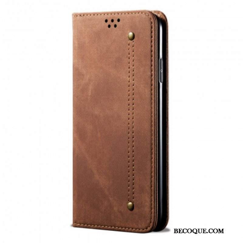 Etui Na Telefon do Xiaomi Redmi Note 10 / 10S Etui Folio Tkanina Dżinsowa