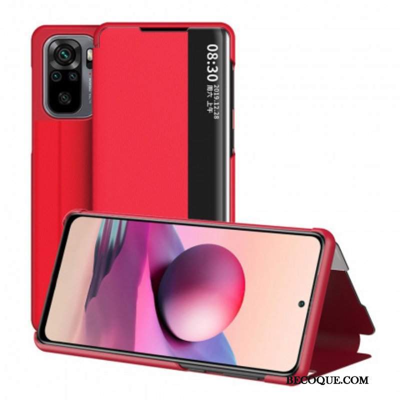 Etui Na Telefon do Xiaomi Redmi Note 10 / 10S Wysokiej Jakości Sztuczna Skóra