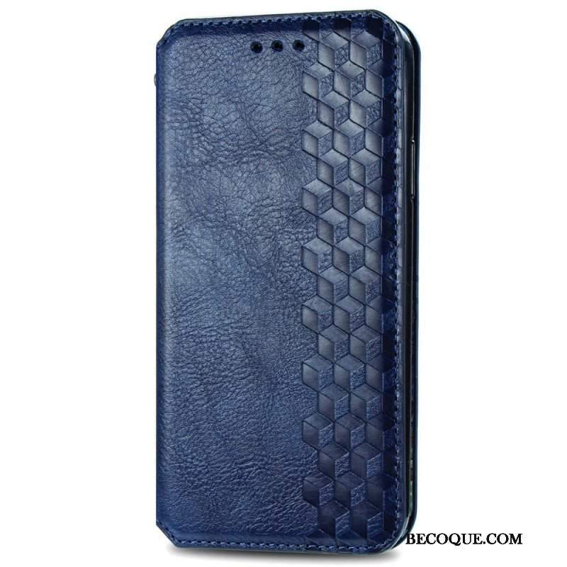 Etui Na Telefon do Xiaomi Redmi Note 11 / 11S Etui Folio Skórzany Efekt Diamentowej Tekstury