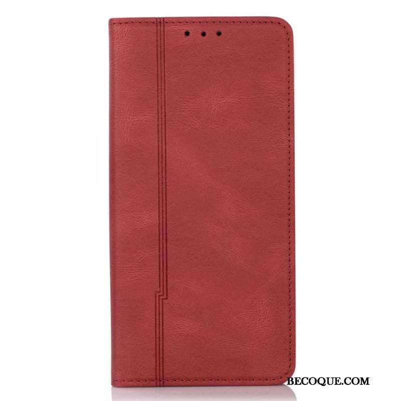 Etui Na Telefon do Xiaomi Redmi Note 11 Pro Plus 5G Etui Folio Stylowa Skórzana Linia