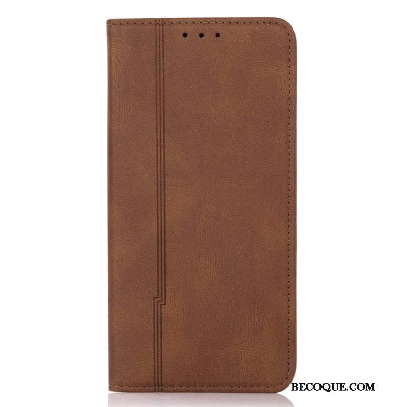 Etui Na Telefon do Xiaomi Redmi Note 11 Pro Plus 5G Etui Folio Stylowa Skórzana Linia