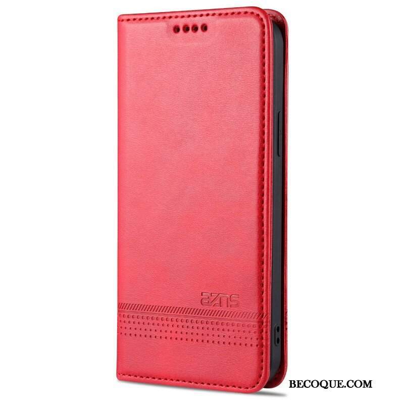 Etui Na Telefon do iPhone 13 Pro Etui Folio Stylizacja Skóry Azns