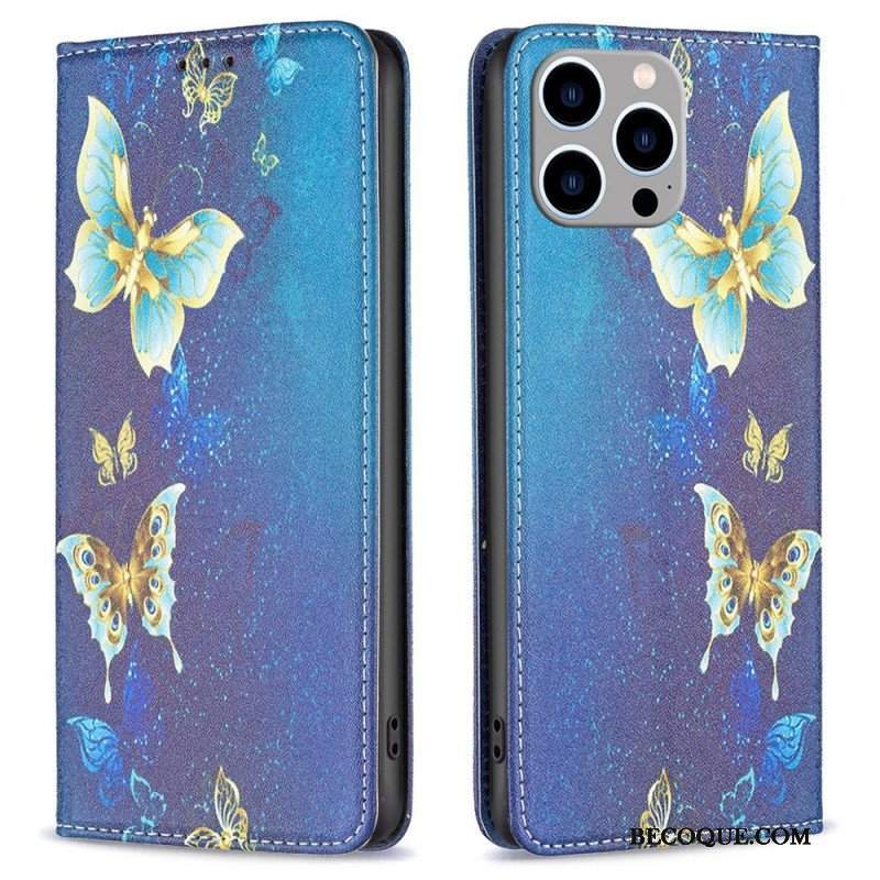 Etui Na Telefon do iPhone 14 Pro Max Etui Folio Motyle