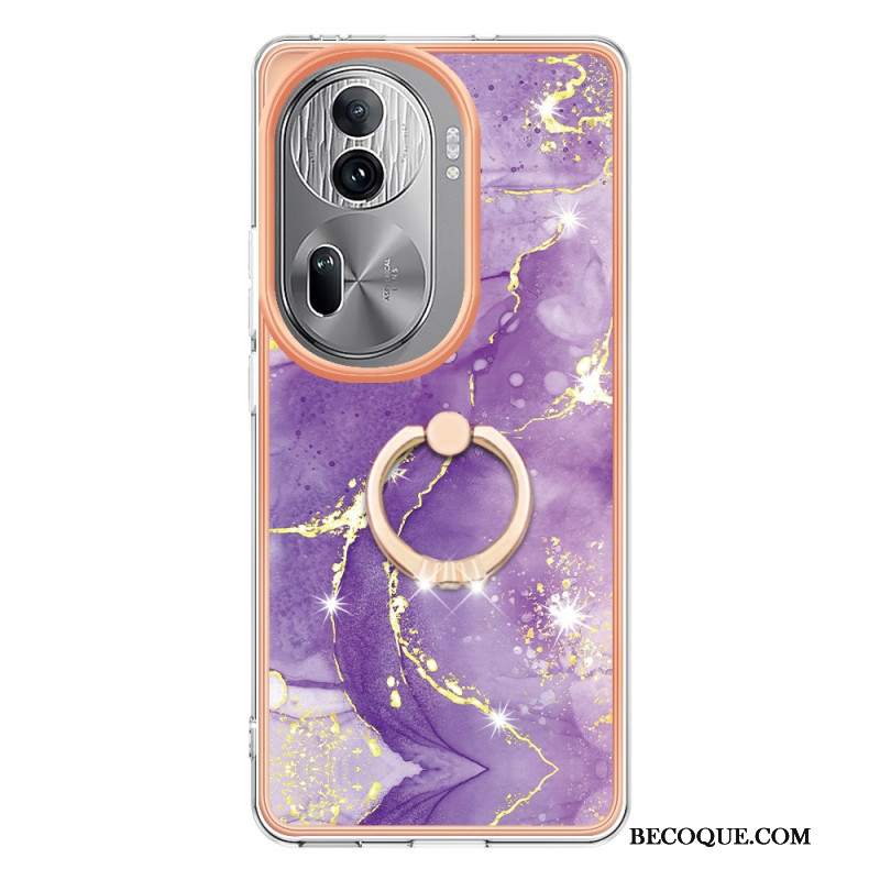 Etui Oppo Reno 11 Pro 5g Pierścień Podtrzymujący W Stylu Marmuru Etui Ochronne