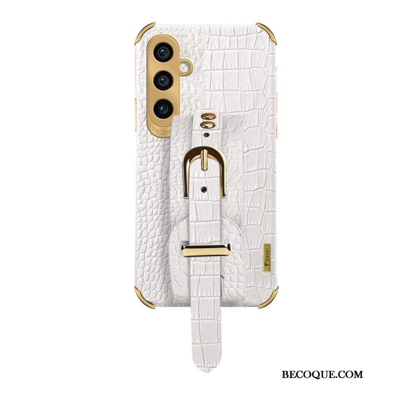 Etui Samsung Galaxy A55 5g Bransoletka I Uchwyt W Stylu Krokodyla Etui Ochronne