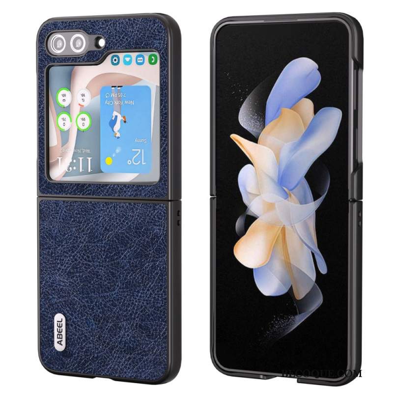 Etui Samsung Galaxy Z Flip 5 Efekt Skóry W Stylu Vintage Abeel Etui Ochronne