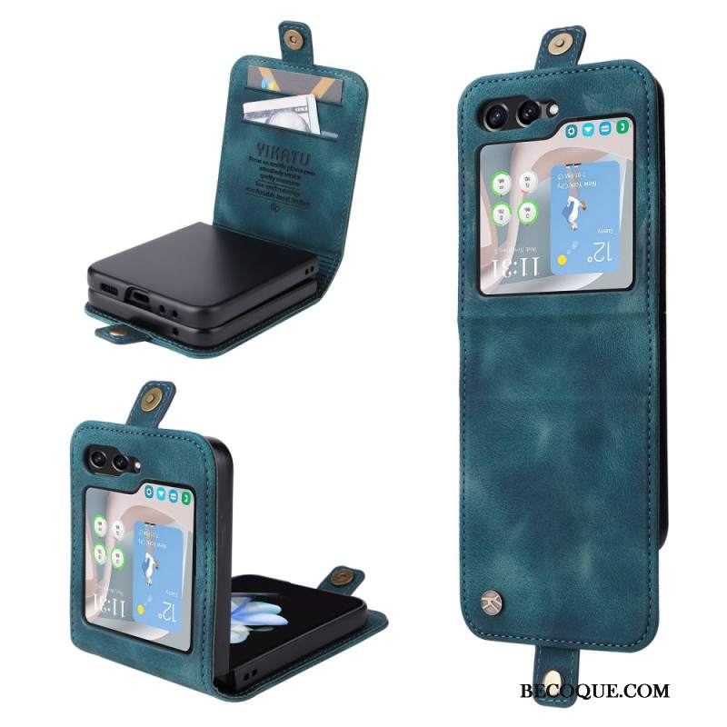 Etui Samsung Galaxy Z Flip 6 Posiadacz Karty Yikatu Etui Ochronne