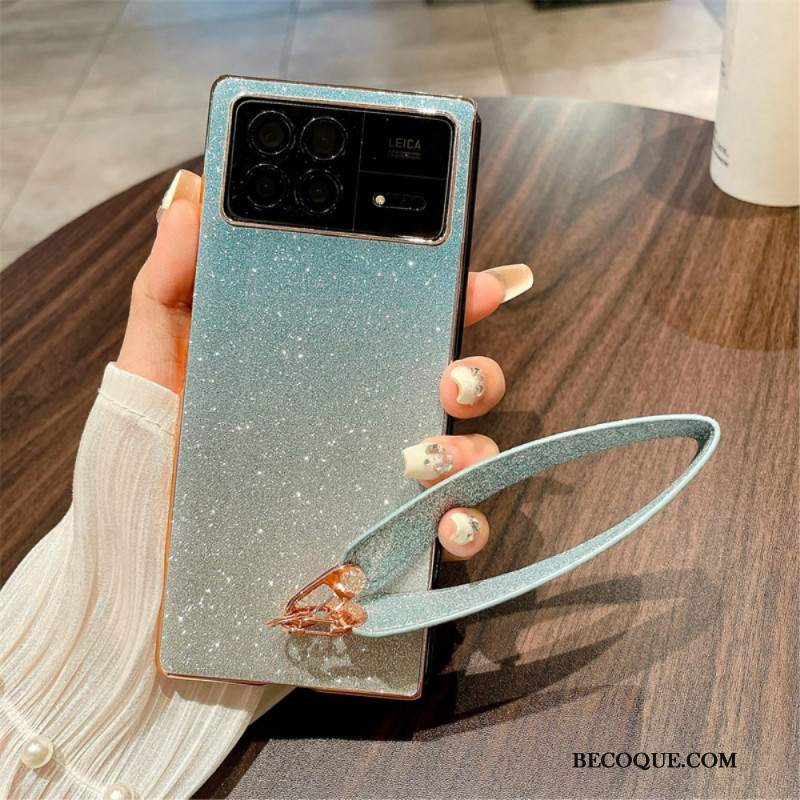 Etui Xiaomi Mix Fold 3 Cekiny Z Paskami Etui Ochronne