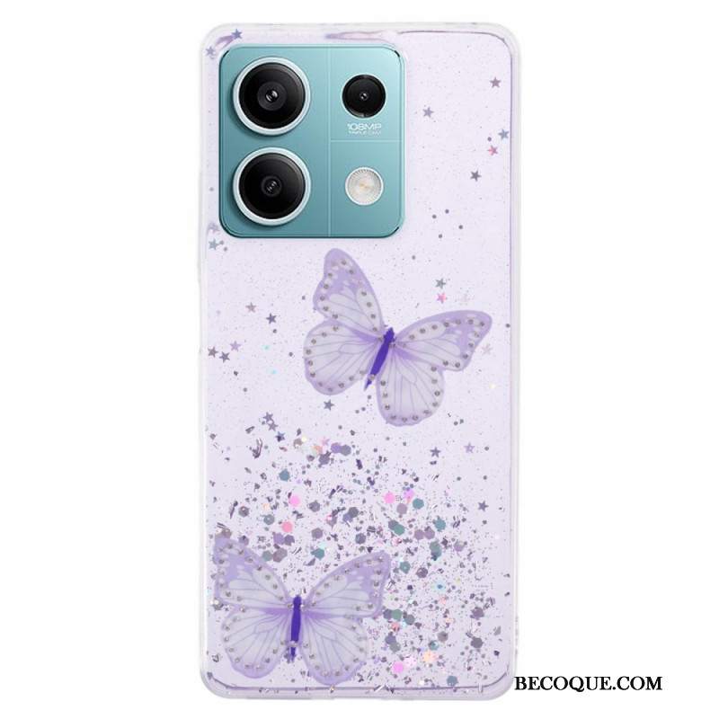 Etui Xiaomi Redmi Note 13 5g Błyszczące Motyle