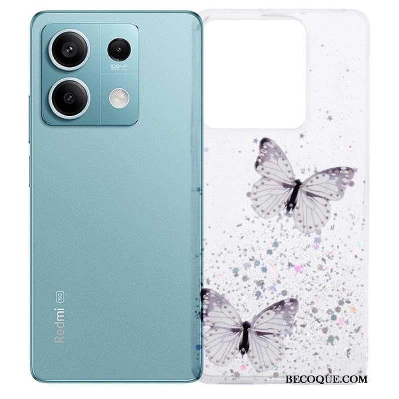 Etui Xiaomi Redmi Note 13 5g Błyszczące Motyle