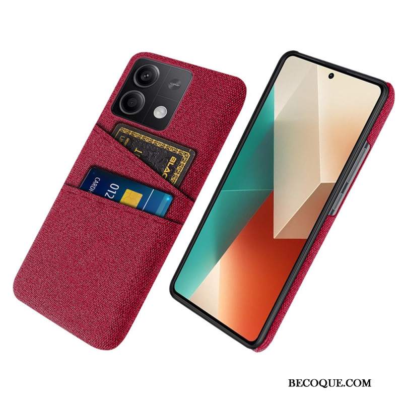 Etui Xiaomi Redmi Note 13 5g Podwójne Etui Na Karty Z Tkaniny Etui Ochronne