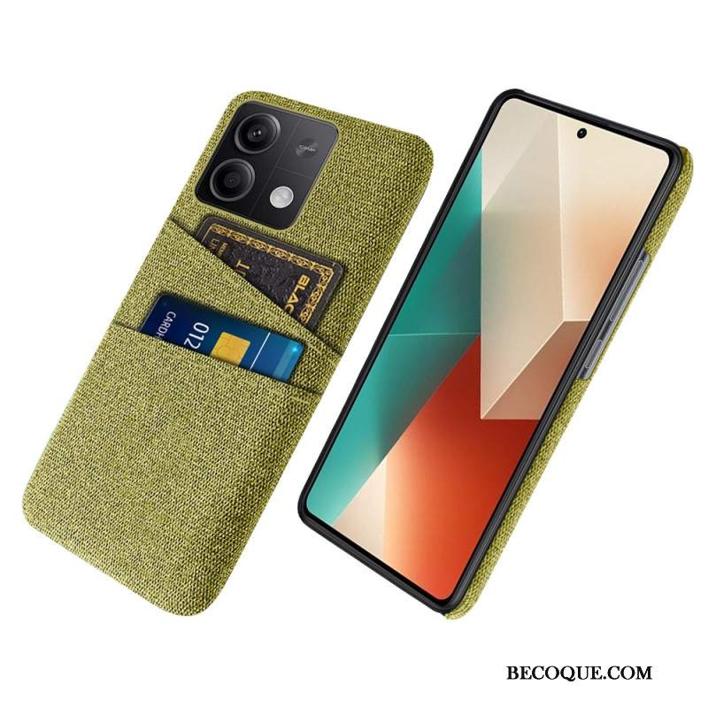 Etui Xiaomi Redmi Note 13 5g Podwójne Etui Na Karty Z Tkaniny Etui Ochronne