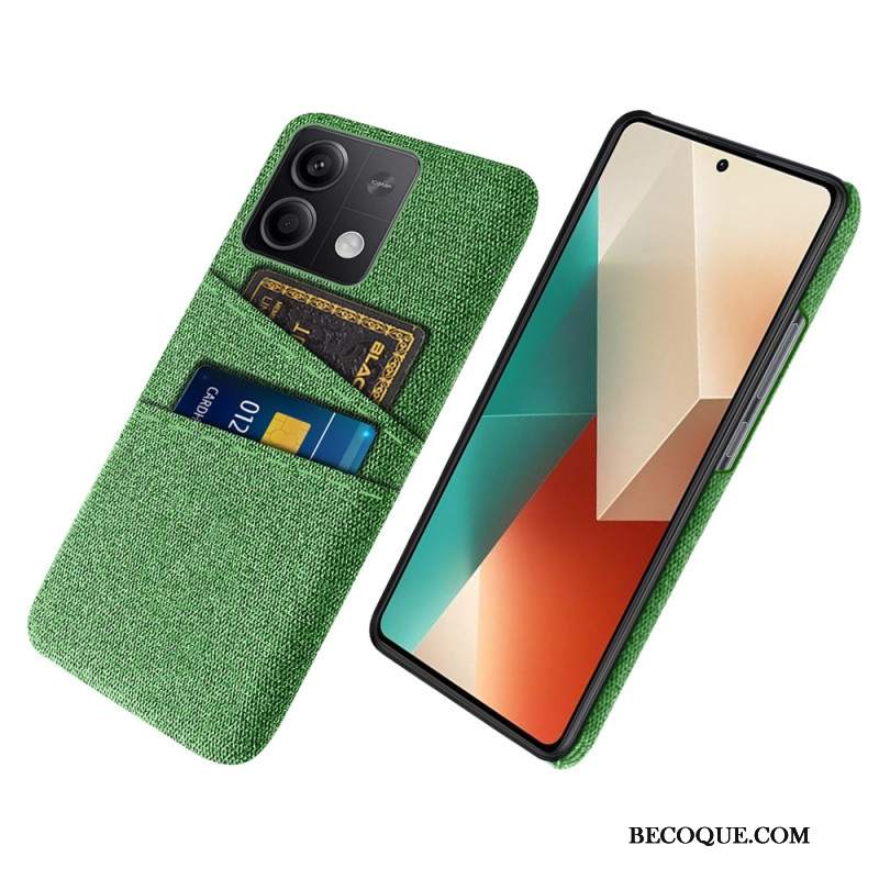 Etui Xiaomi Redmi Note 13 5g Podwójne Etui Na Karty Z Tkaniny Etui Ochronne