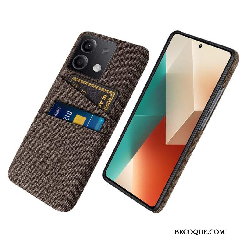 Etui Xiaomi Redmi Note 13 5g Podwójne Etui Na Karty Z Tkaniny Etui Ochronne