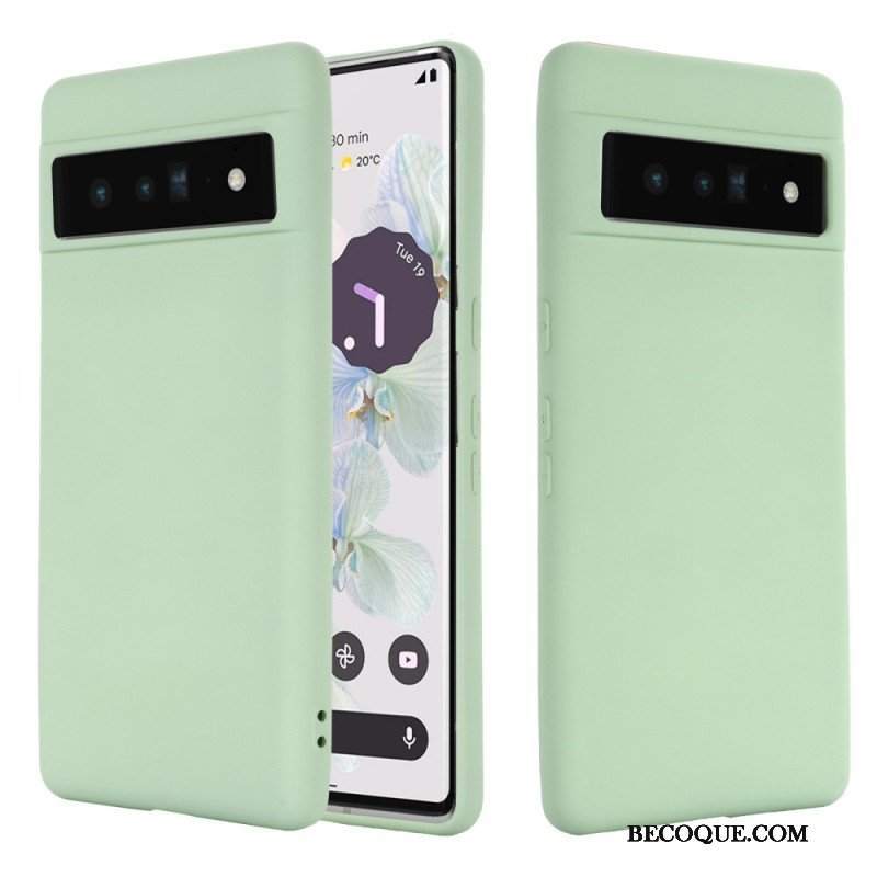 Etui do Google Pixel 7 z Łańcuch Płynny Silikon W Paski