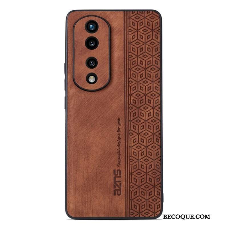 Etui do Honor 70 Efekt Skóry Azns