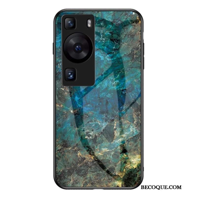 Etui do Huawei P60 Pro Marmurowe Szkło Hartowane