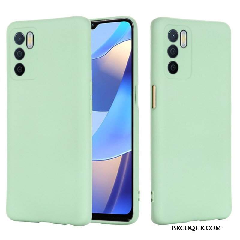 Etui do Oppo A16 / A16s Płynny Silikon Ze Smyczą