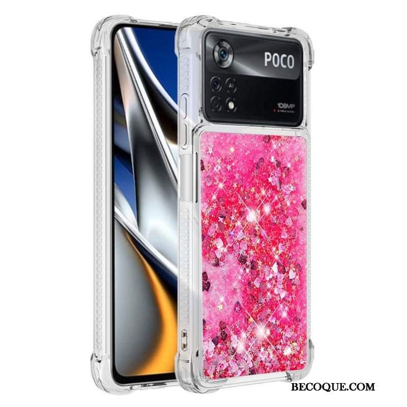 Etui do Poco X4 Pro 5G Pragnienia Cekiny