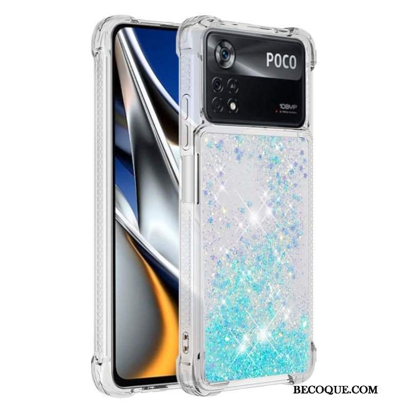 Etui do Poco X4 Pro 5G Pragnienia Cekiny