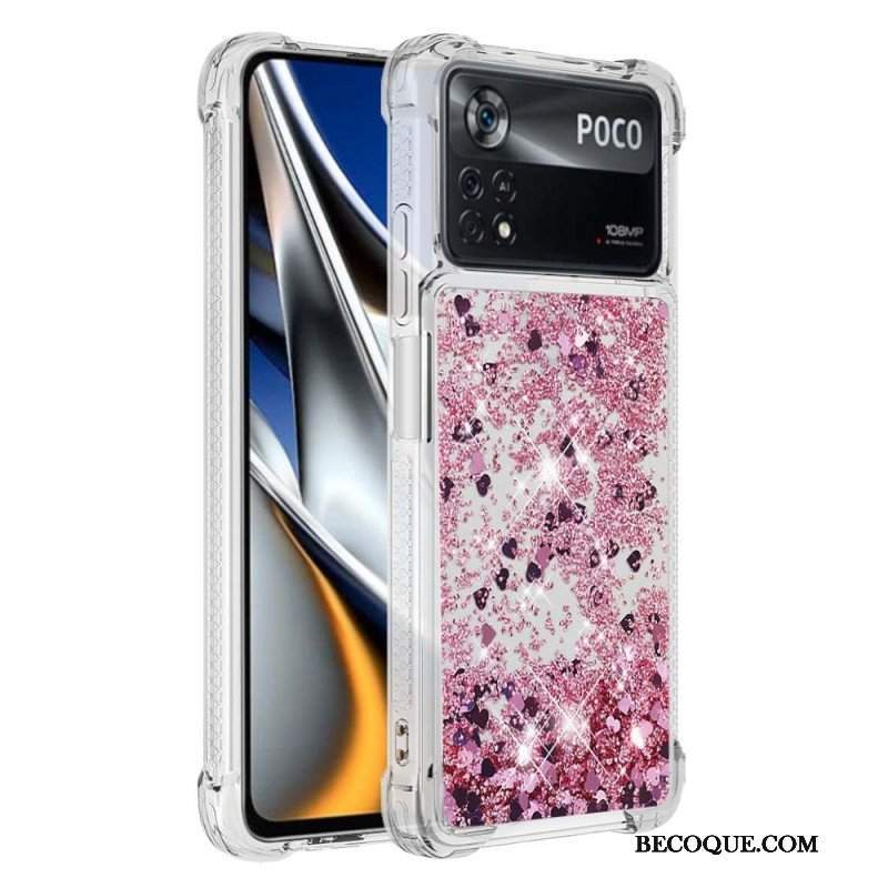 Etui do Poco X4 Pro 5G Pragnienia Cekiny