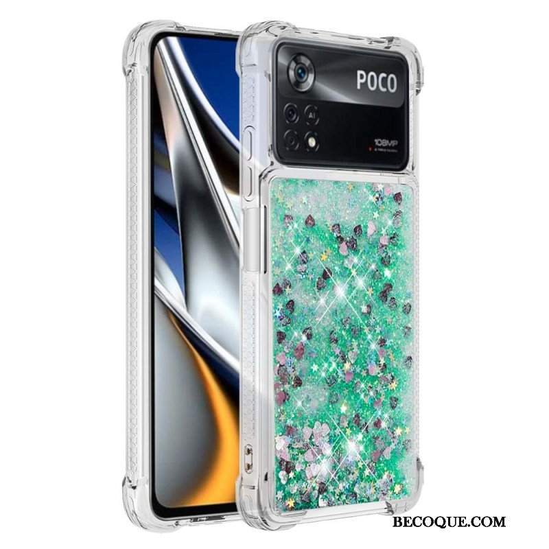 Etui do Poco X4 Pro 5G Pragnienia Cekiny