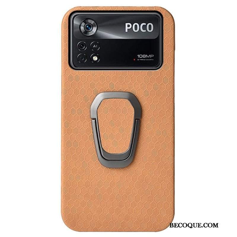 Etui do Poco X4 Pro 5G Tekstura Plastra Miodu Ze Wsparciem