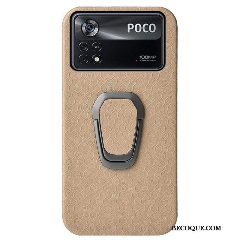 Etui do Poco X4 Pro 5G Tekstura Plastra Miodu Ze Wsparciem