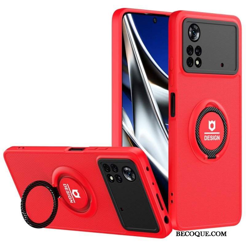 Etui do Poco X4 Pro 5G Wsparcie Pierścienia Dwukolorowego