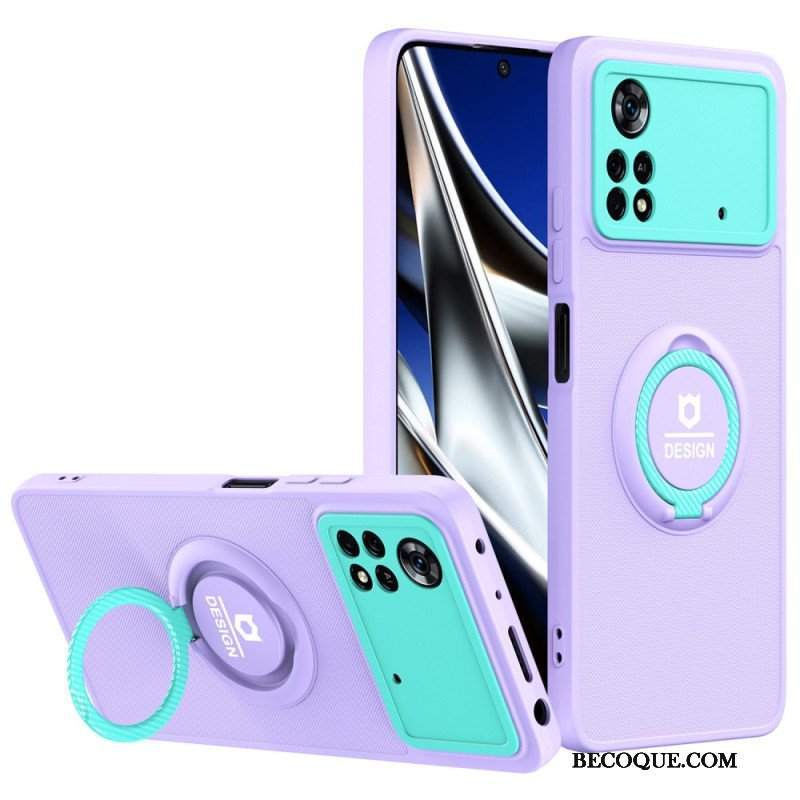 Etui do Poco X4 Pro 5G Wsparcie Pierścienia Dwukolorowego