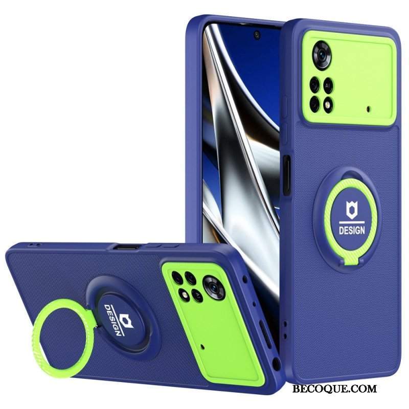 Etui do Poco X4 Pro 5G Wsparcie Pierścienia Dwukolorowego