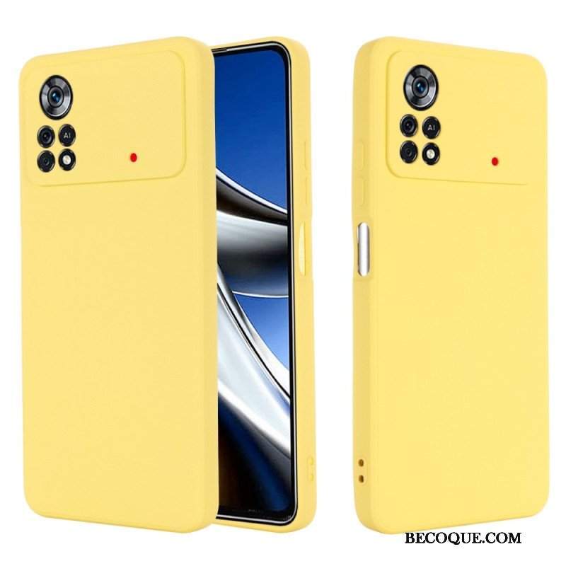 Etui do Poco X4 Pro 5G z Łańcuch Płynny Silikon W Paski