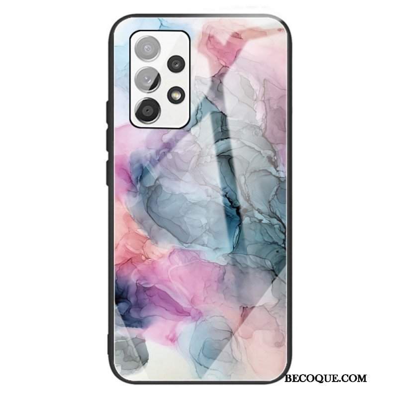 Etui do Samsung Galaxy A13 Marmurowe Szkło Hartowane