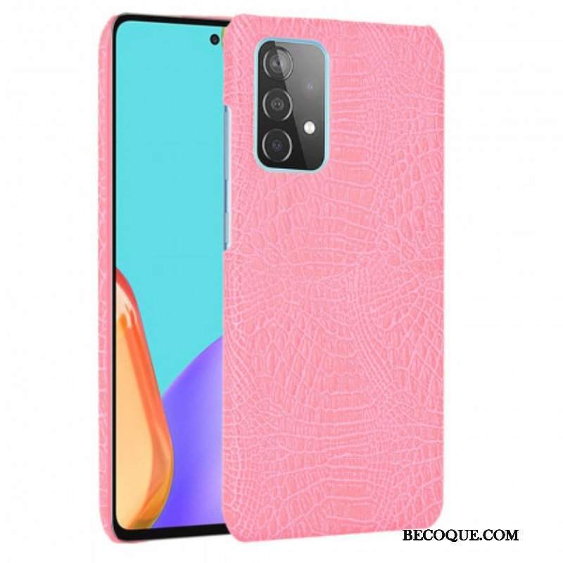 Etui do Samsung Galaxy A52 4G / A52 5G / A52s 5G Efekt Skóry Krokodyla