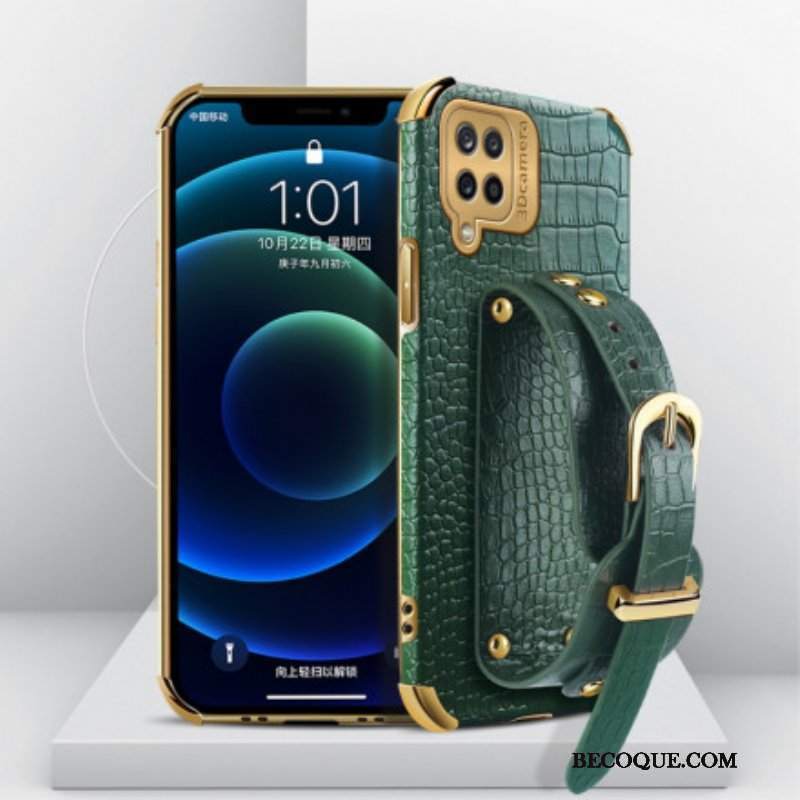 Etui do Samsung Galaxy M12 / A12 Pasek Krokodyla