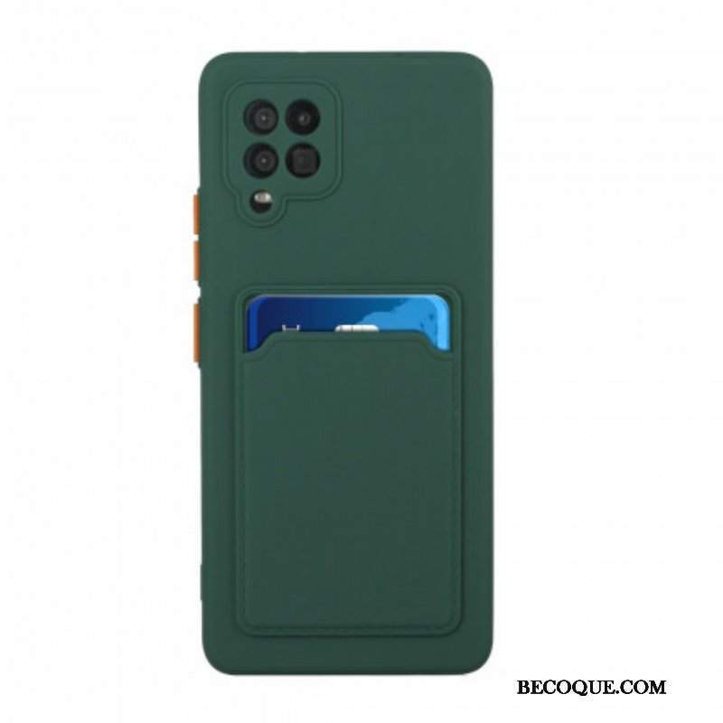 Etui do Samsung Galaxy M12 / A12 Silikonowy Uchwyt Na Kartę