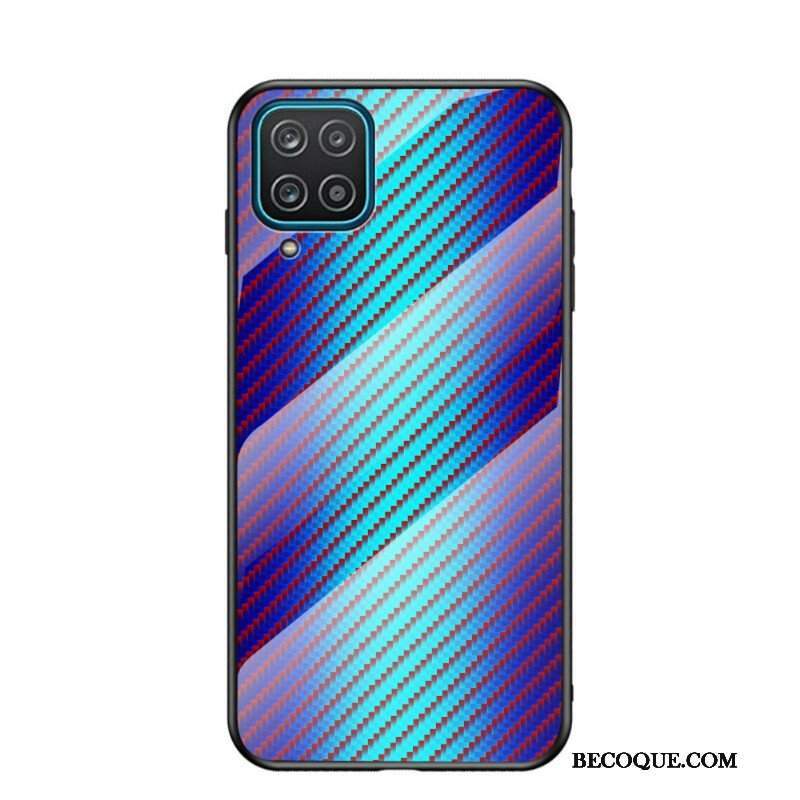 Etui do Samsung Galaxy M12 / A12 Szkło Hartowane Z Włókna Węglowego