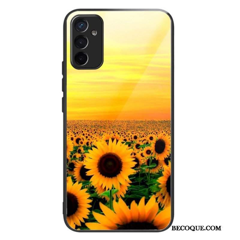 Etui do Samsung Galaxy M13 Słoneczniki Odmiany Szkła Hartowanego