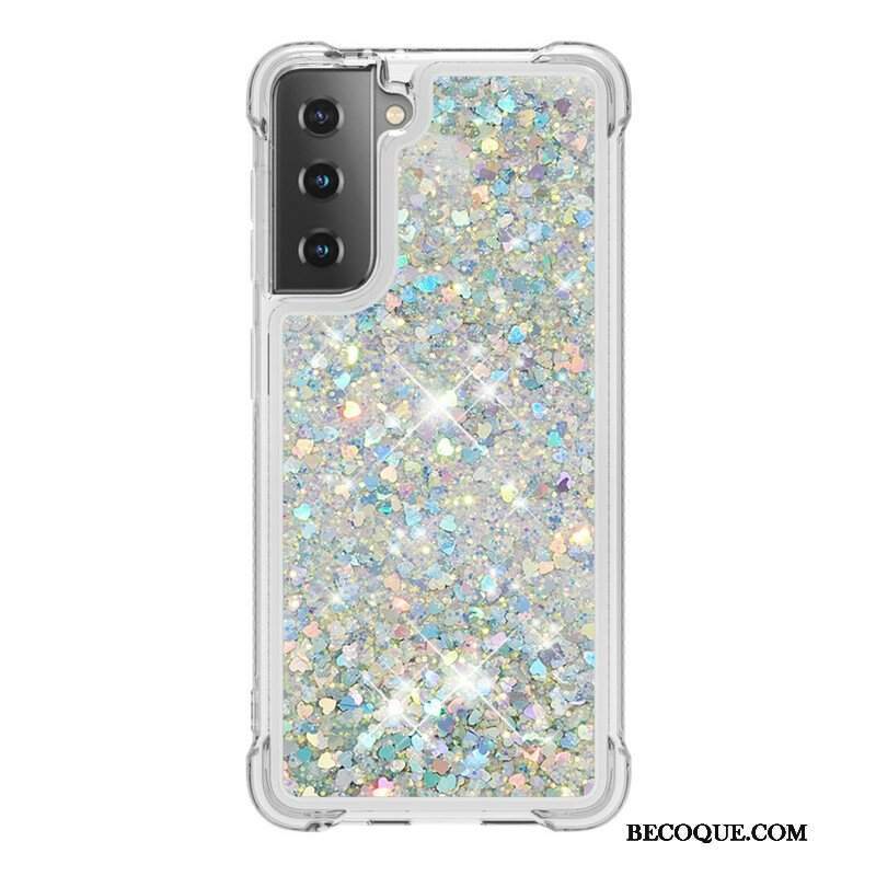 Etui do Samsung Galaxy S21 5G Pragnienia Cekiny