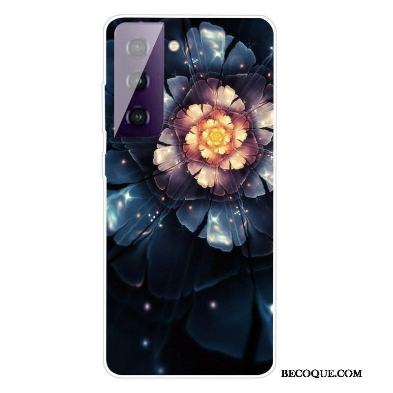 Etui do Samsung Galaxy S21 FE Elastyczne Kwiaty