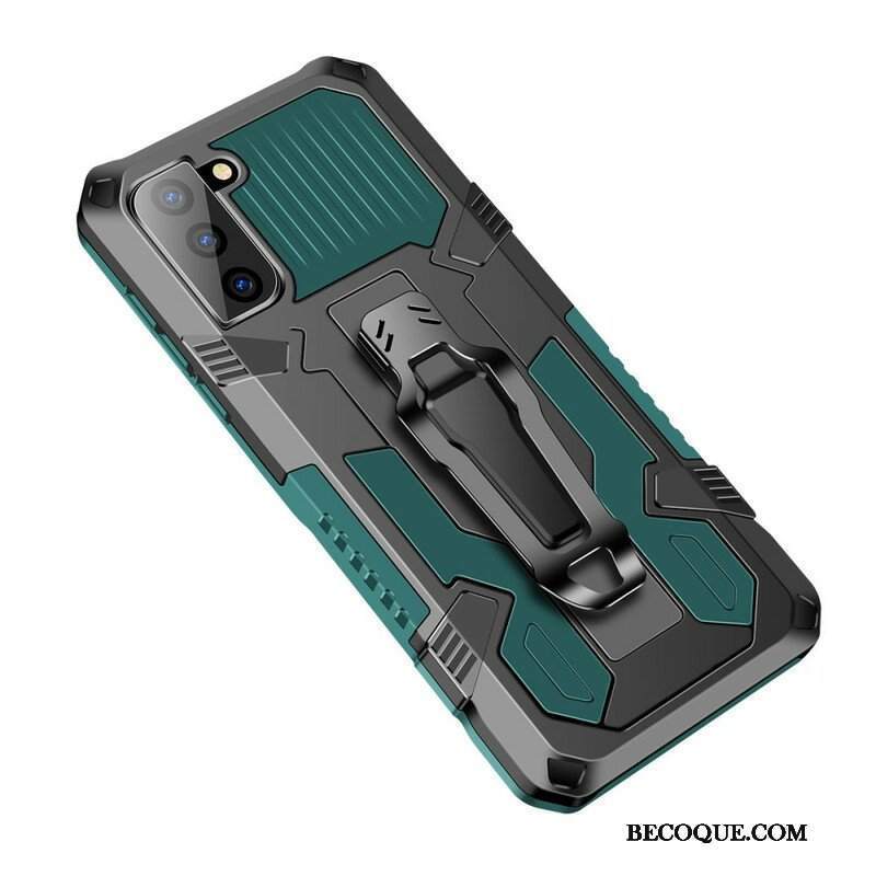 Etui do Samsung Galaxy S21 FE Robot Z Zaczepem Na Pasek