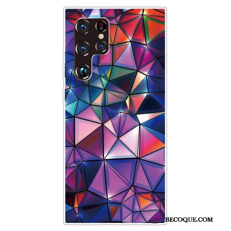 Etui do Samsung Galaxy S22 Ultra 5G Elastyczna Geometria