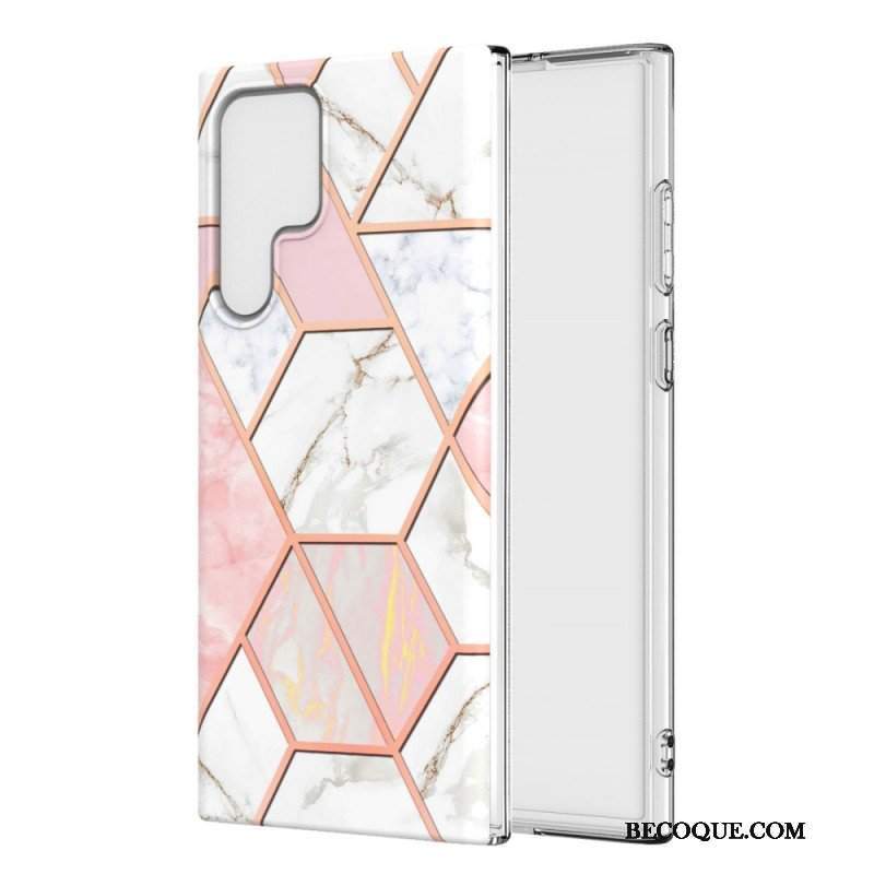 Etui do Samsung Galaxy S22 Ultra 5G Ultra Designerski Marmur