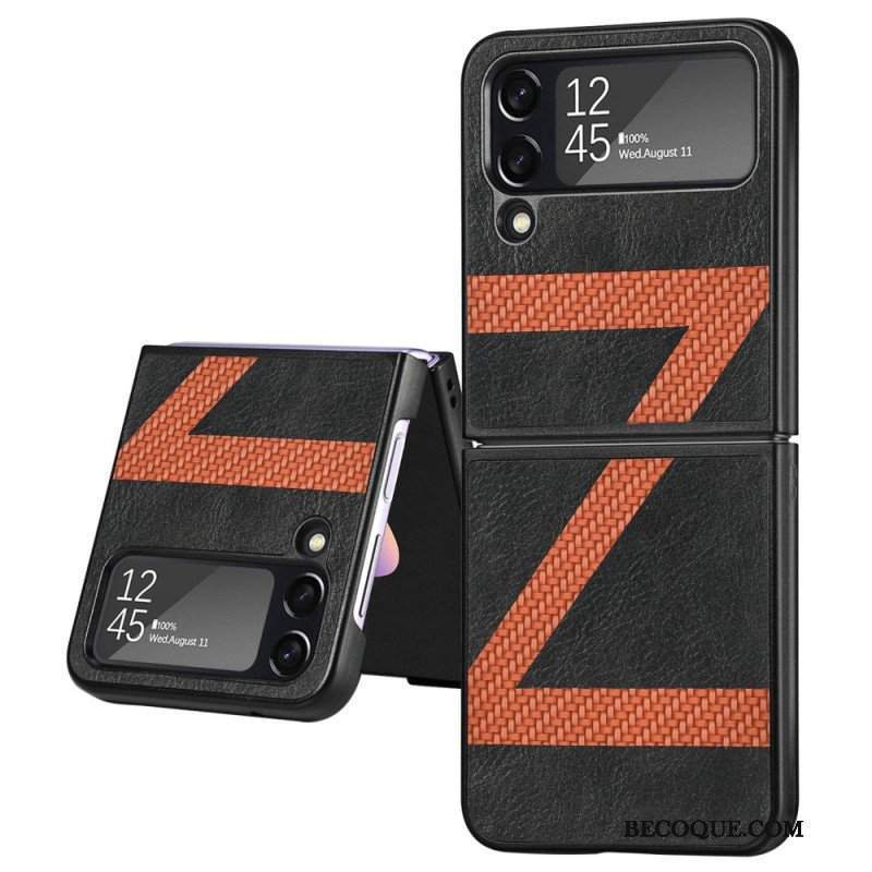 Etui do Samsung Galaxy Z Flip 4 Etui Folio Stylowa Skórzana Konstrukcja Z