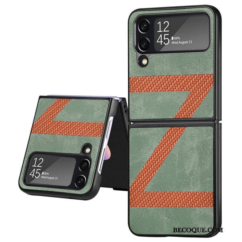 Etui do Samsung Galaxy Z Flip 4 Etui Folio Stylowa Skórzana Konstrukcja Z