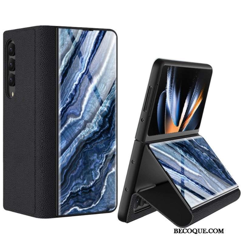 Etui do Samsung Galaxy Z Fold 4 Marmurowe Fale Gkk